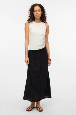 Linn Smock Ancle Rok - Zwart