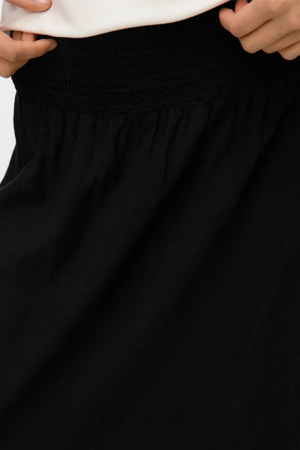 Linn Smock Ancle Rok - Zwart