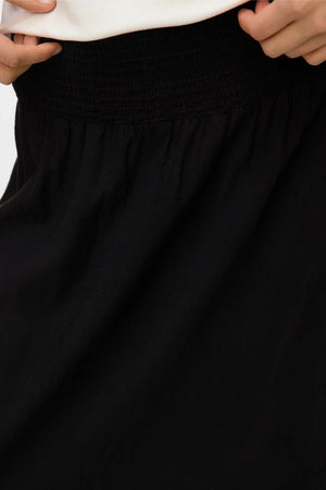 Linn Smock Ancle Rok - Zwart