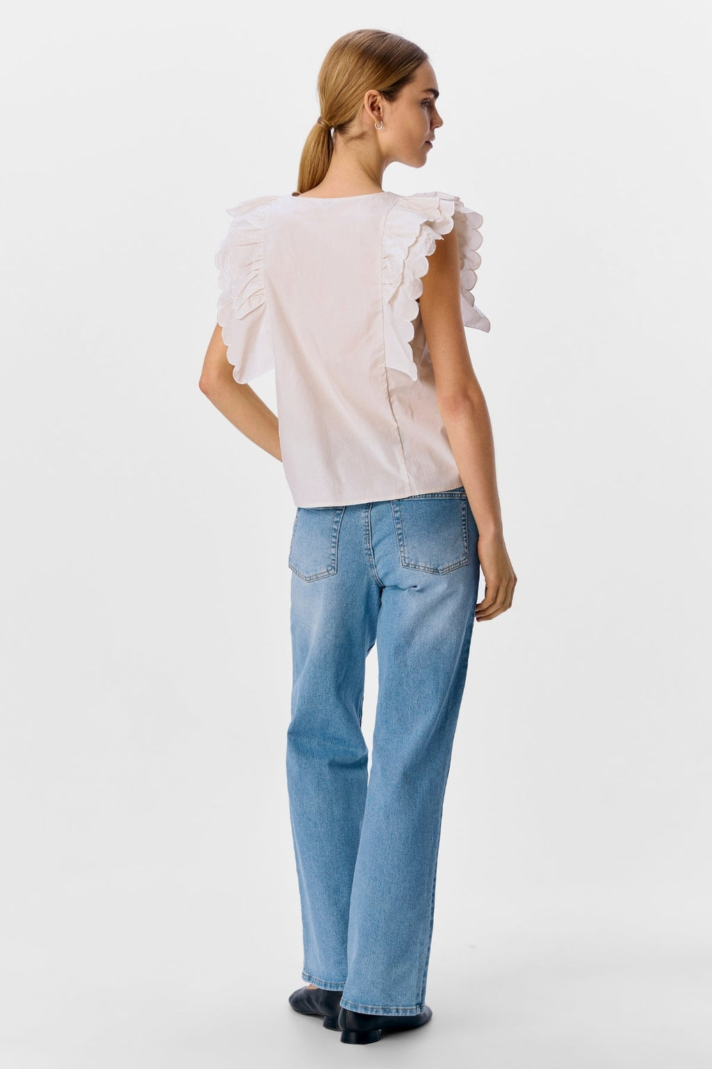 Hope papaya nour S/s top - wit zand