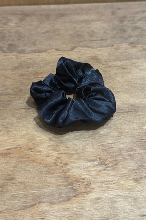 Satin Scrunchie - zwart