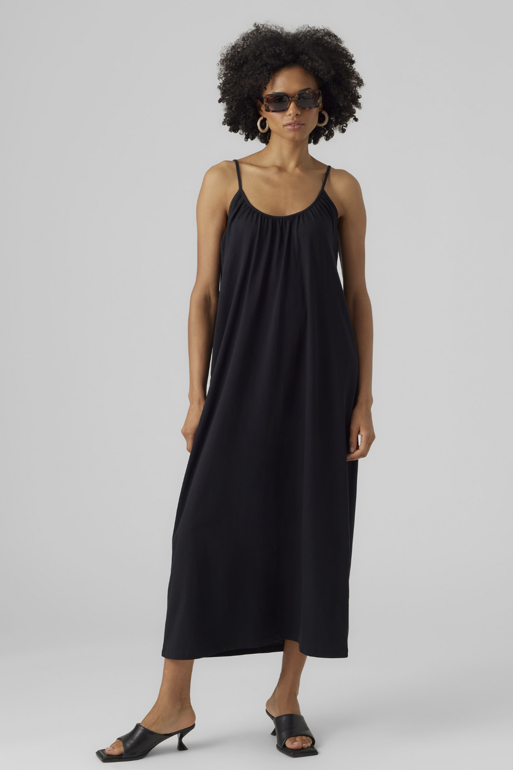 Luna singlet enkeljurk - zwart