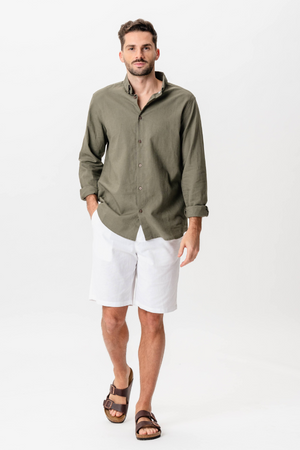 Linen Shorts - White