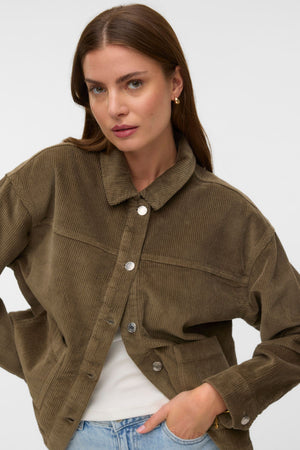 Jamie Corduroy Shacket - Zeemeermin
