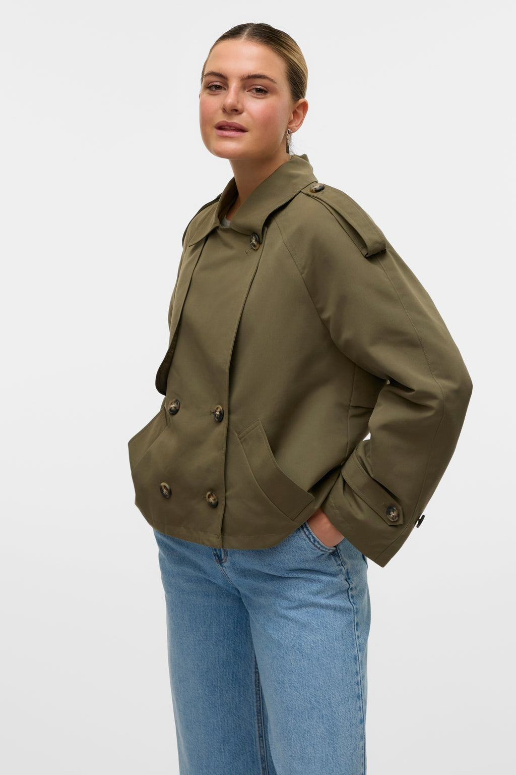 Chloe korte trenchcoat - Kalamata