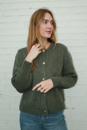 Anna Cardigan - Dark Green