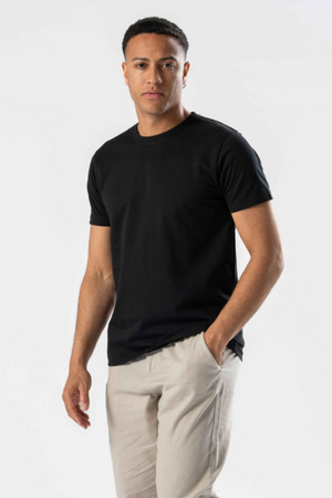 Regular T-shirt - Zwart