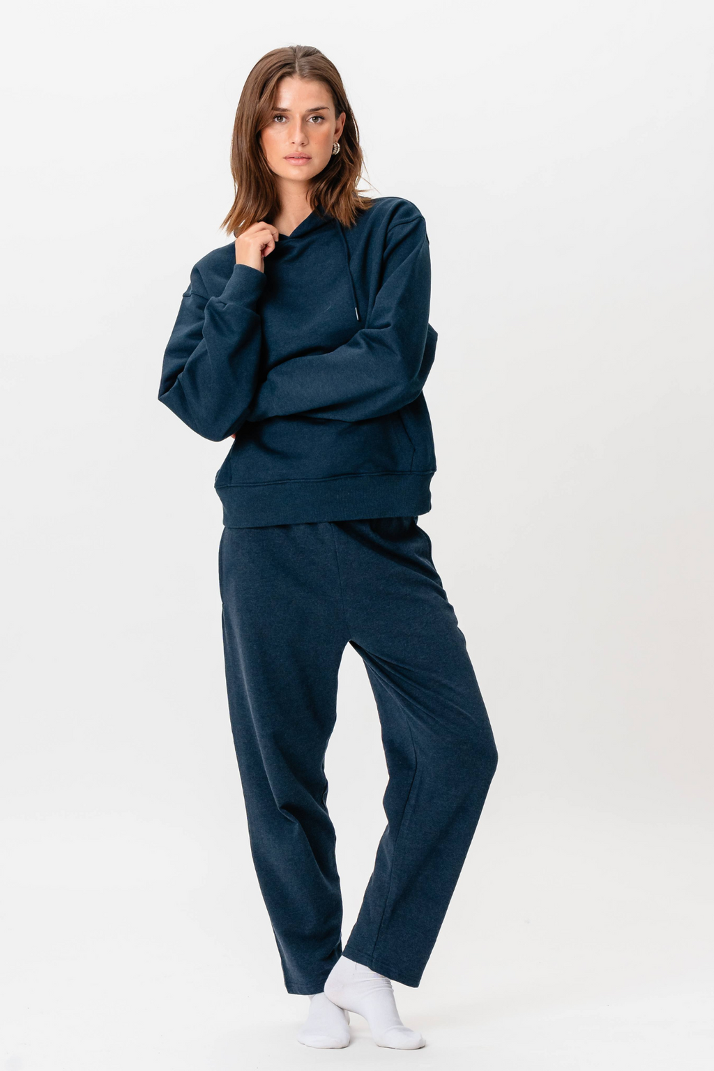 Zware Hoodie - Heather Navy