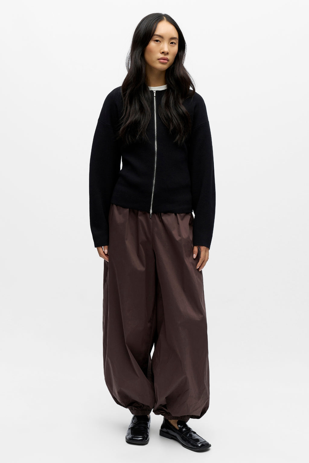 Reynard Gebreid Vest - Zwart