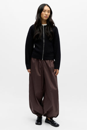 Reynard Gebreid Vest - Zwart