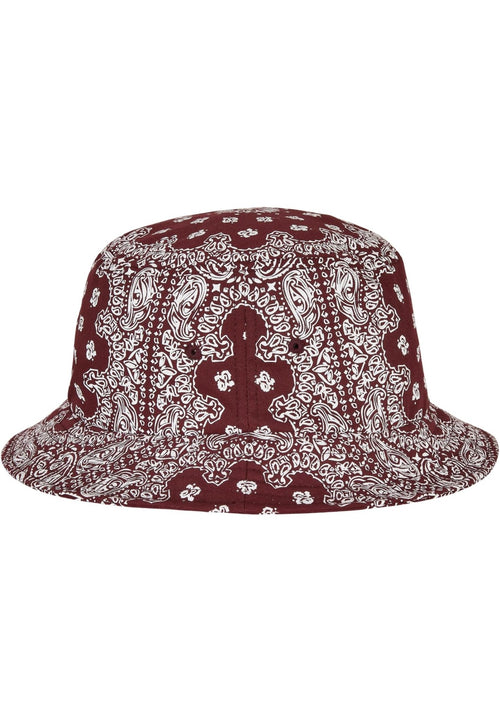 Bandana Print Bucket Hat - Cherry/White - TeeShoppen Group™ - Accessories - TeeShoppen