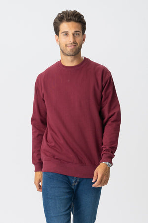 Basic Crewneck - Burgundy Red