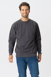 Basic Crewneck - donkergrijs