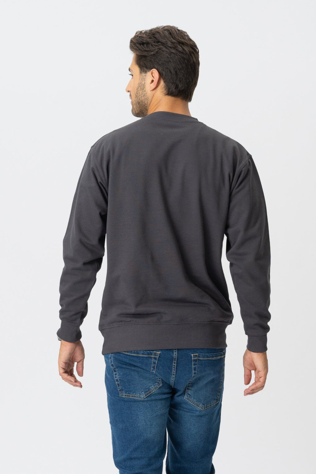 Basic Crewneck - donkergrijs