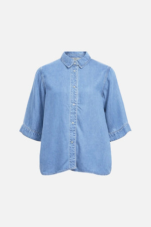 Frame Denim Top - Light Blue Denim