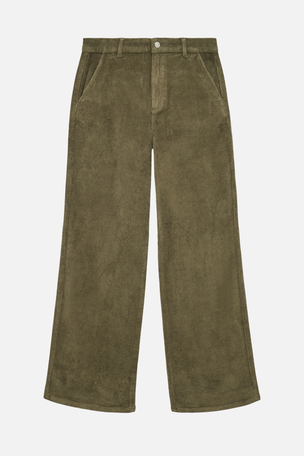 Margot brede corduroy Pants - druivenblad