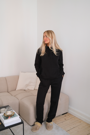 Essential sweatset met capuchon voor dames - zwart