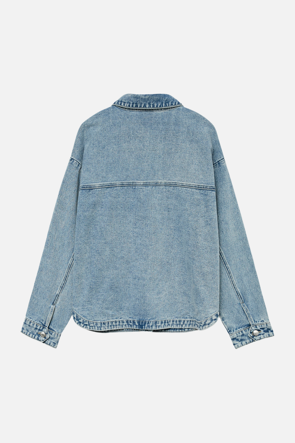 Jamie Denim Shacket - Light Blue Denim