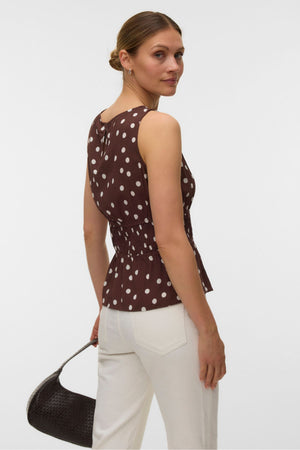 Elisa Smock Top - Chocolade Martini - Sneeuwwitje Stip