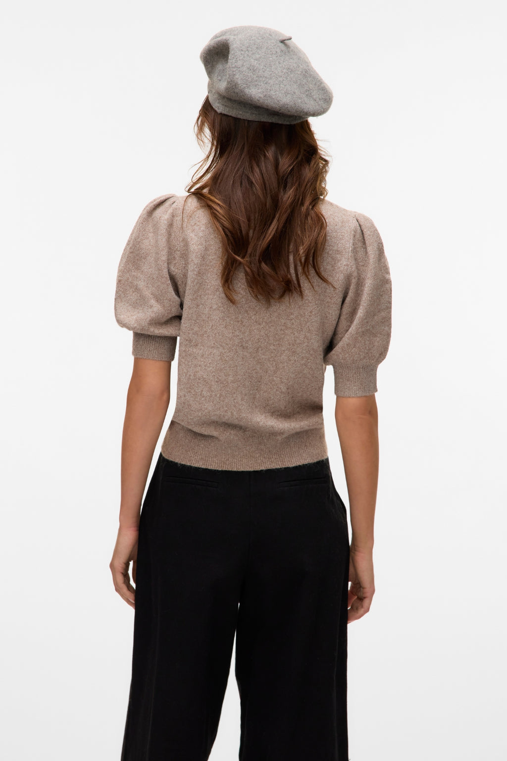 Doffy O-Neck Pullover - Moon Rock Melange