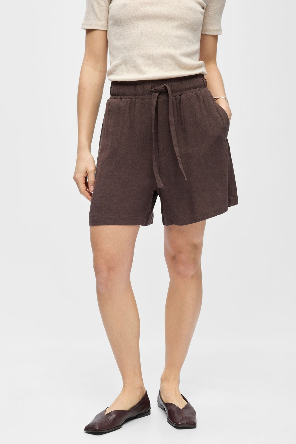 Sanne Breed Shorts - Zeehond Bruin