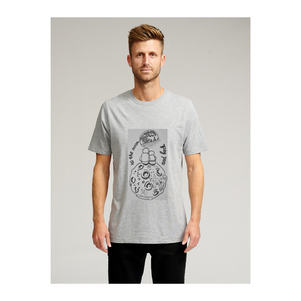 Biologisch Basic T -shirt - grijs