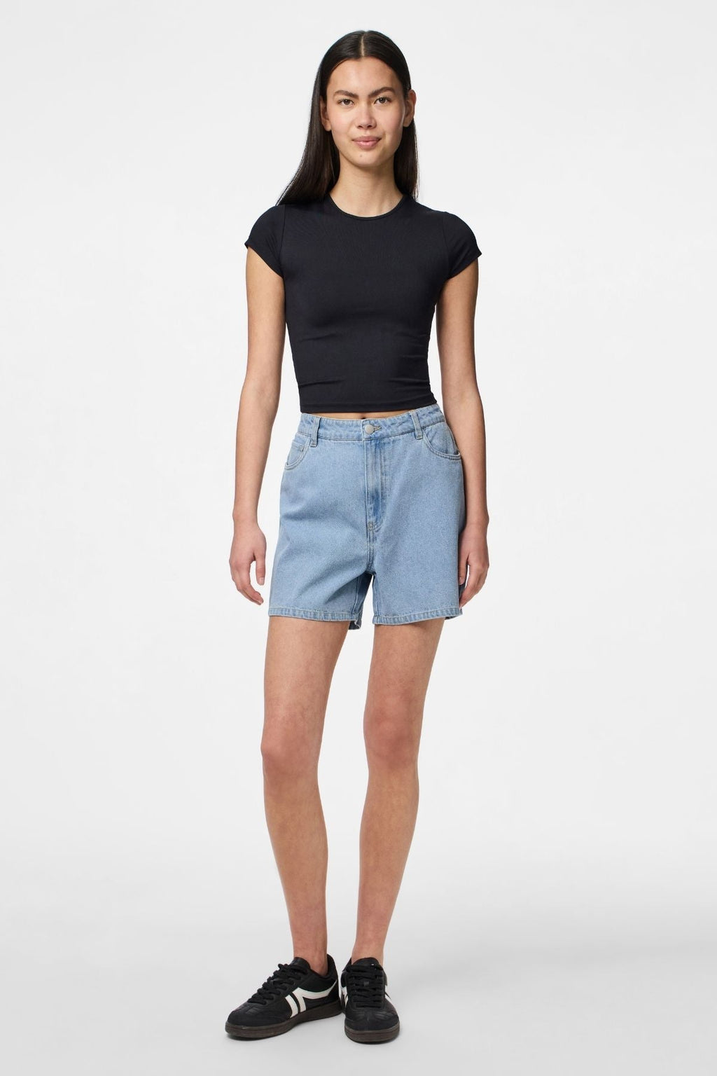 ABBI Shorts - Lichtblauwe denim