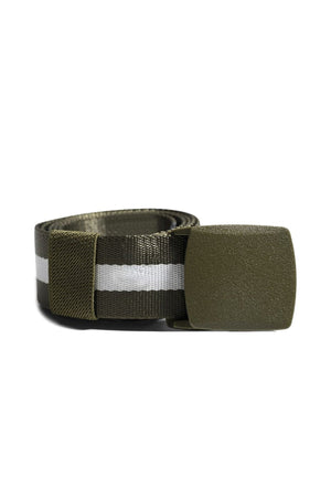 Canvas Belt - Army/White