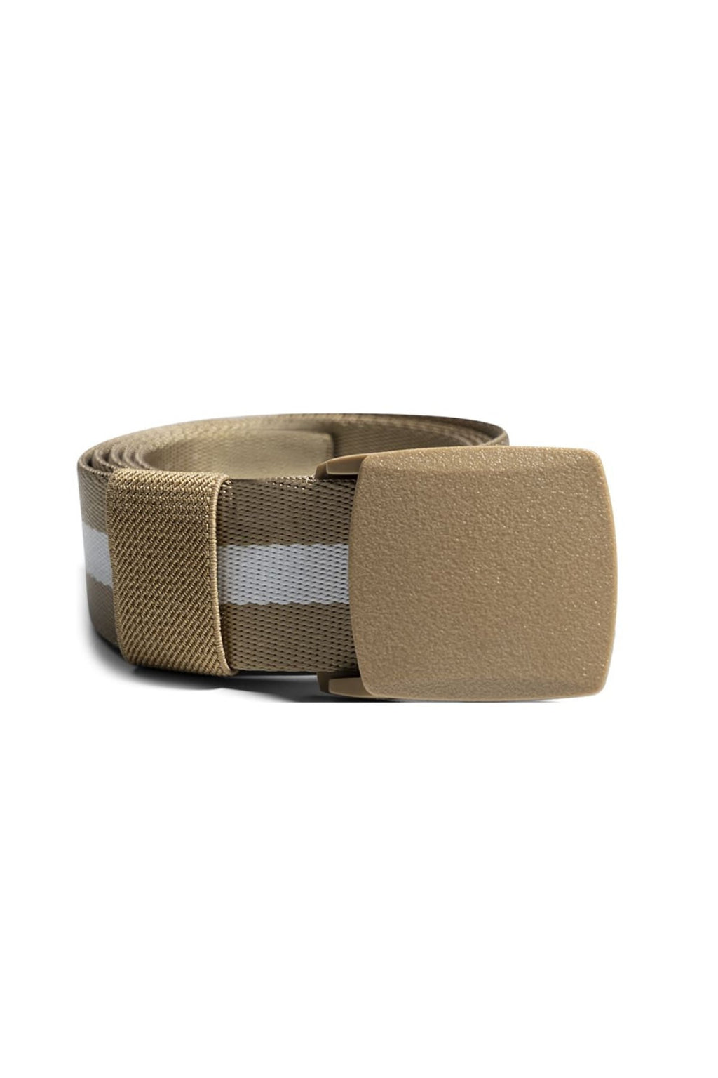 Canvas Belt - Gold/White