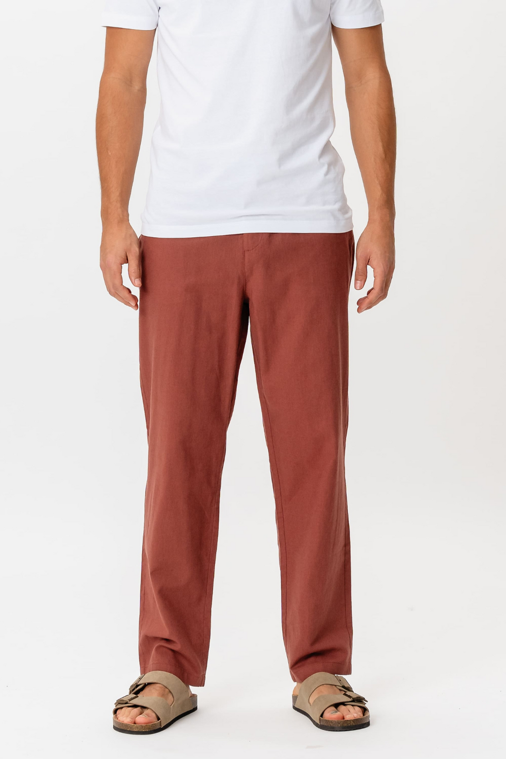 Linen Pants - Terracotta
