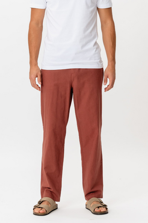 Linen Pants - Terracotta