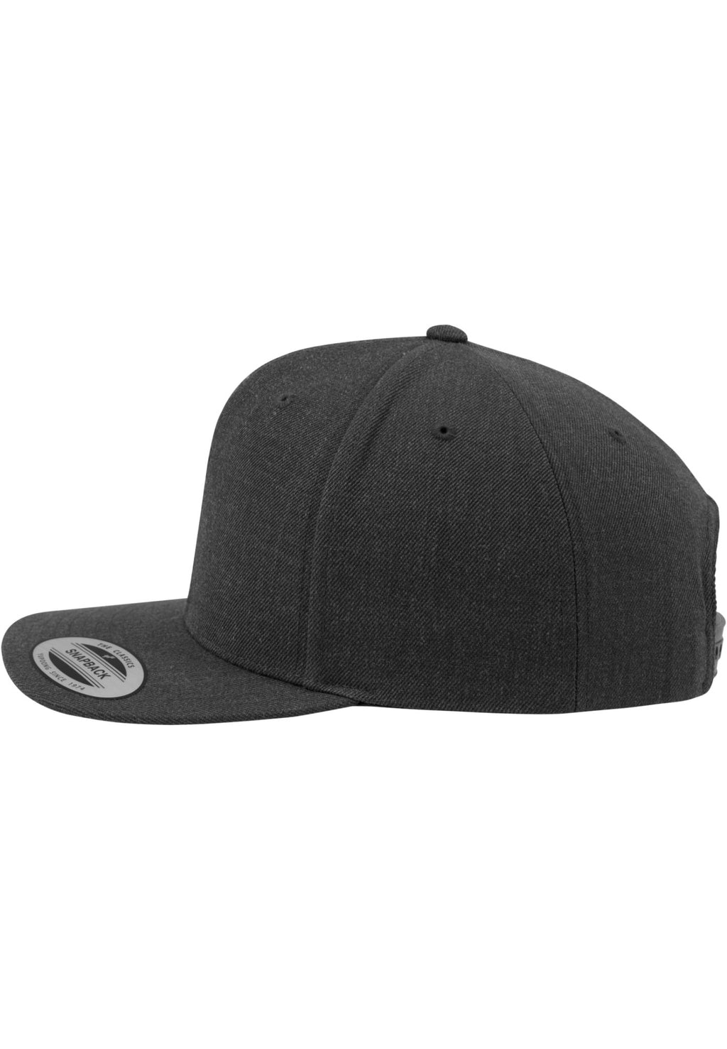 Klassieke Snapback - Donkergrijs/Donkergrijs