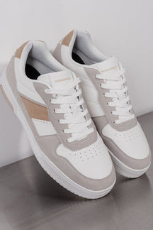 Klassieke sneaker - Wit/Beige