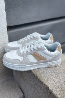 Klassieke sneaker - Wit/Beige