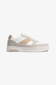 Klassieke sneaker - Wit/Beige