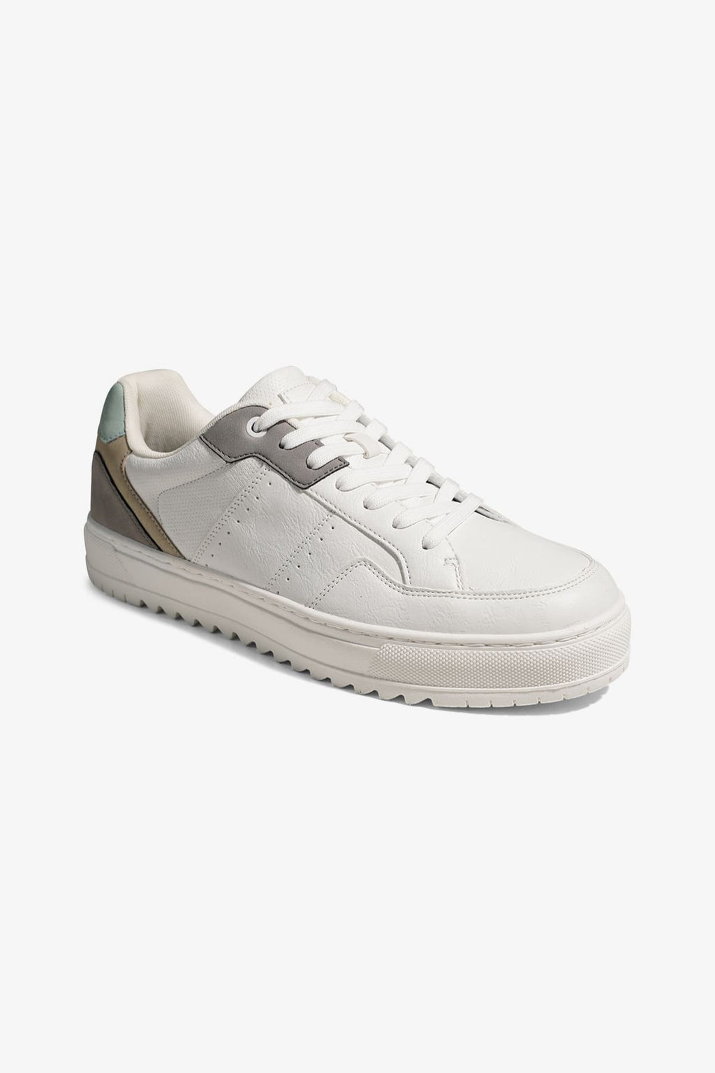 Klassieke sneaker - Wit/Grijs/Groen