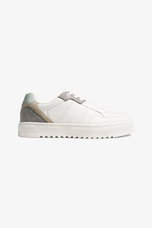 Klassieke sneaker - Wit/Grijs/Groen