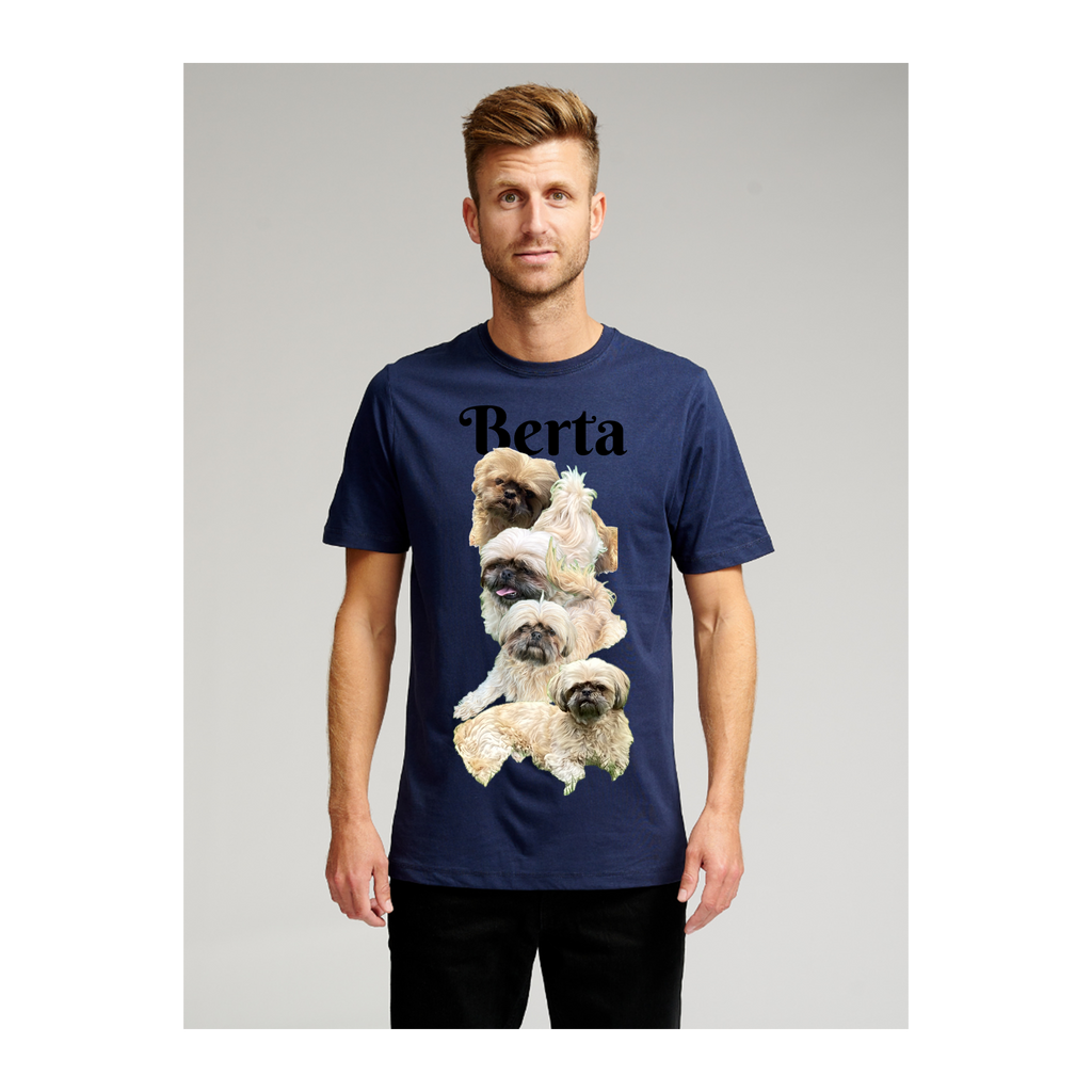 Biologisch Basic T -shirt - marine