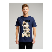 Biologisch Basic T -shirt - marine