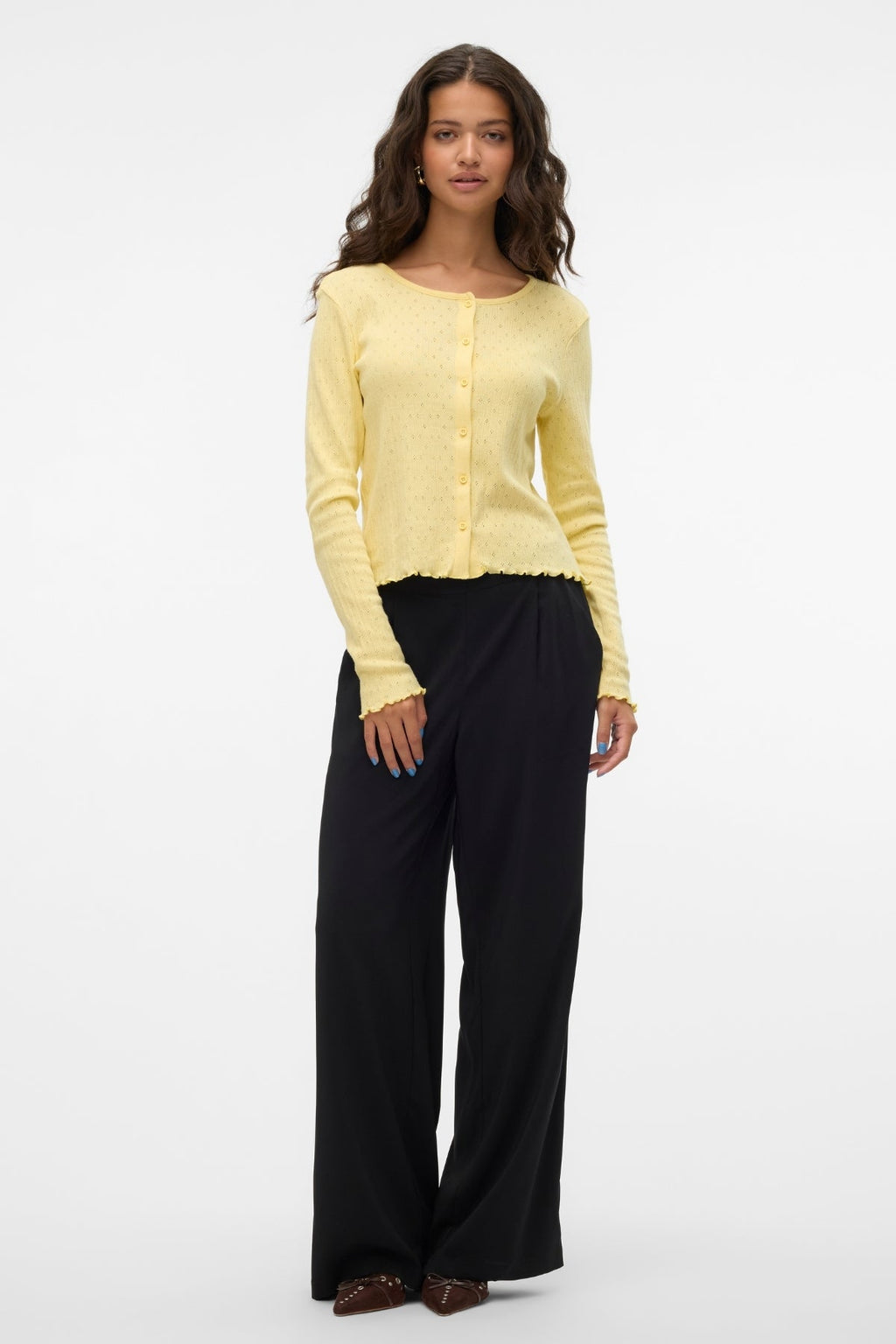 Isa O -Neck Cardigan - Anise Flower