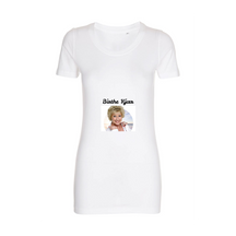 Gemonteerd t -shirt - wit