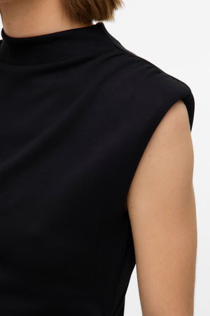 Nelli High Neck Short Dress - Black