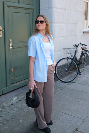 Shirt met korte mouwen - lichtblauw