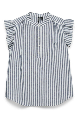 Selma Frill Top - Marine Blazer - Sneeuwwitje
