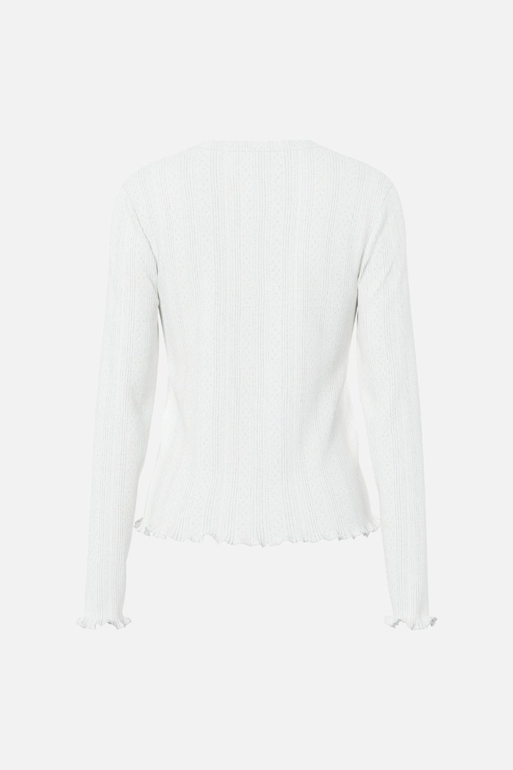 Marie O-Neck Poin Top - Cloud Dancer