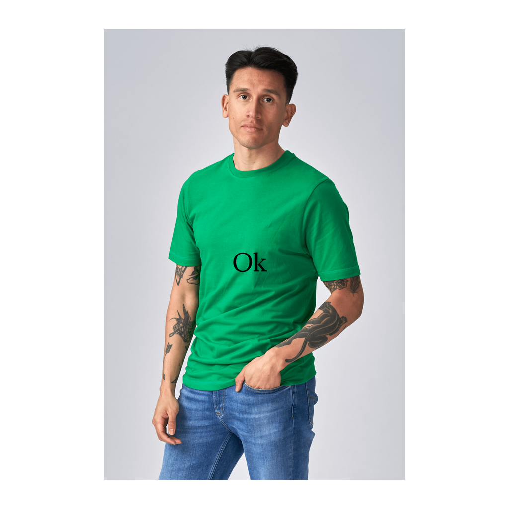 Biologisch Basic T -shirt - groen