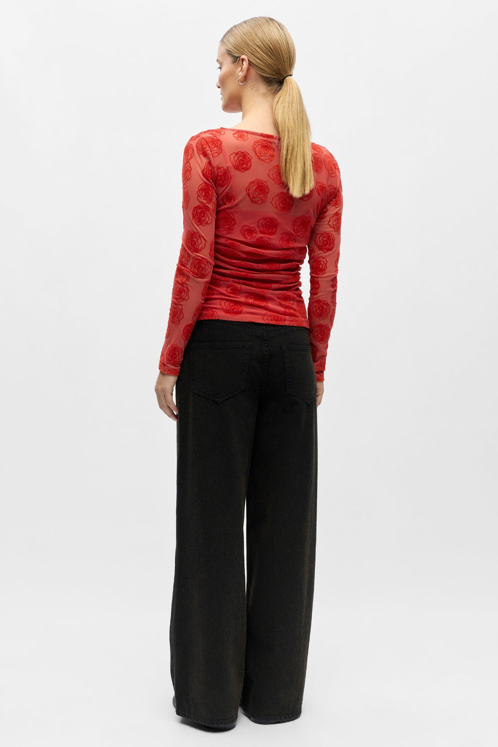 Elodie Top - Cranberry Poinsette-rozen