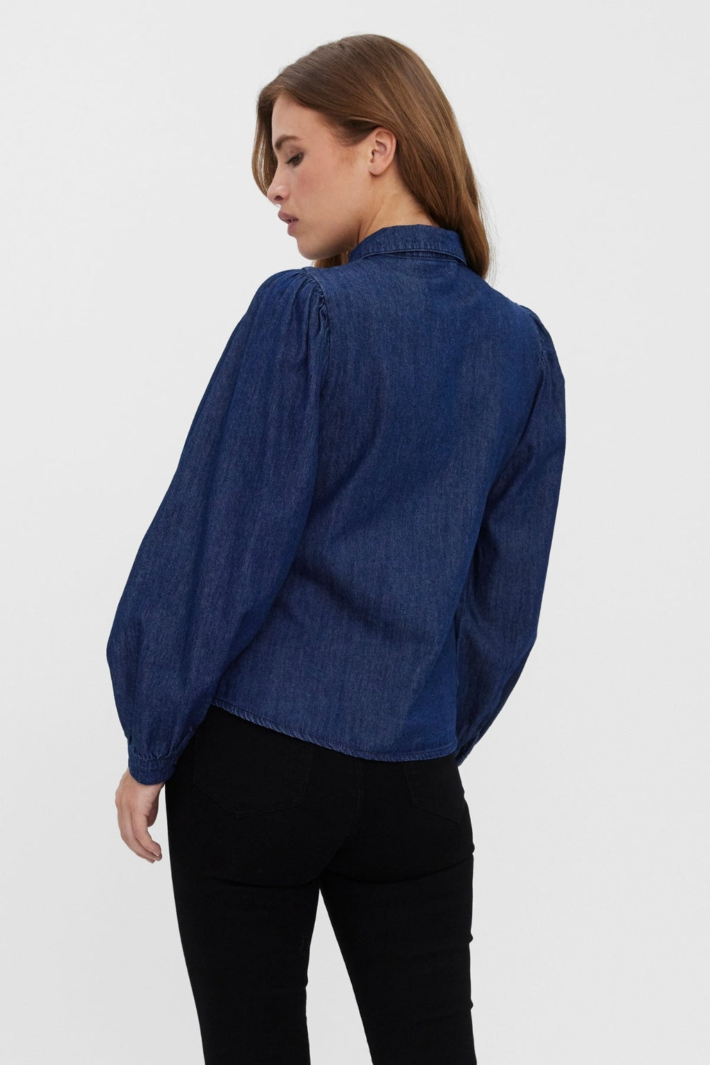 Nily denim shirt - donkerblauwe denim