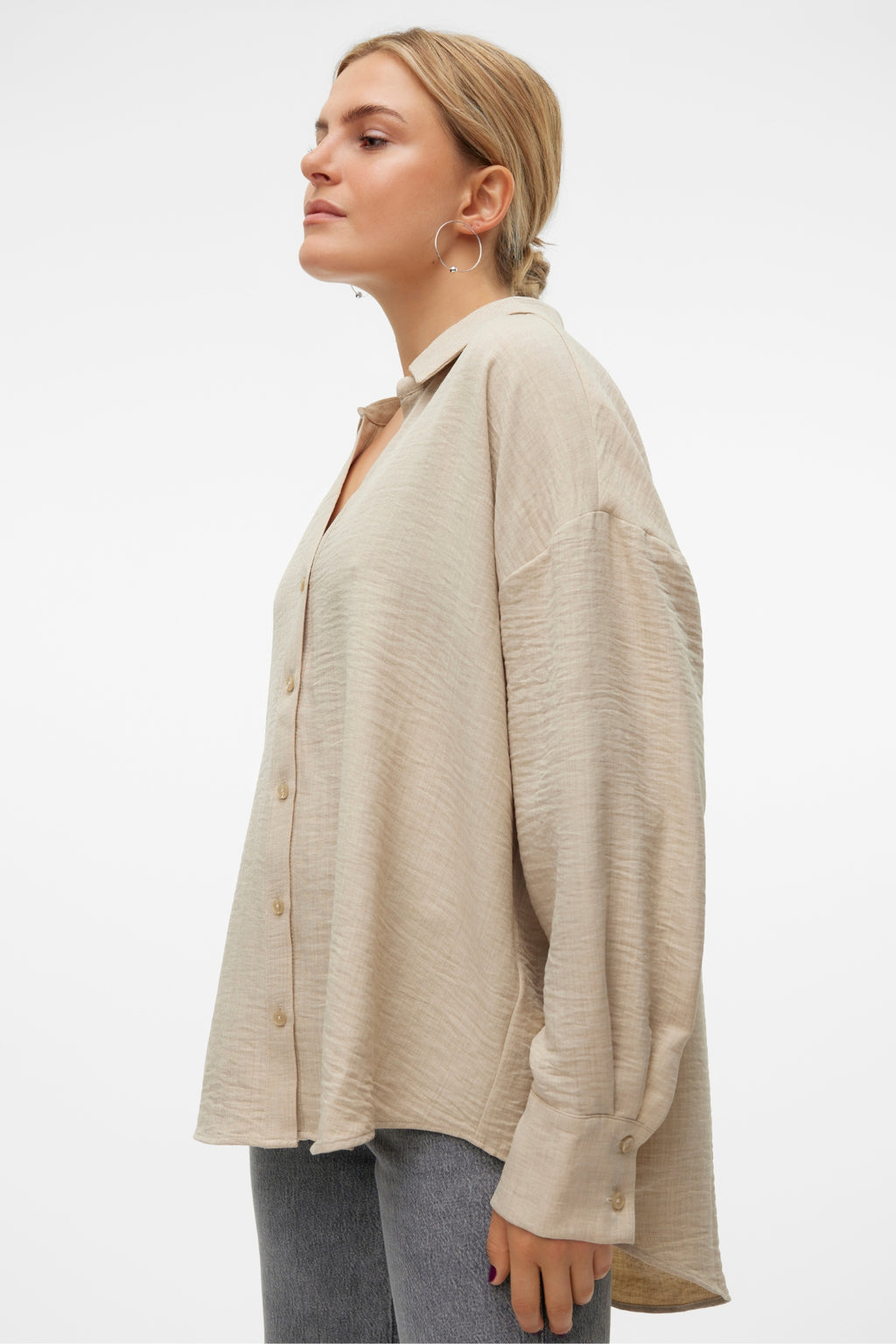 Melaney Queeny overhemd - Bewolkt gemêleerd