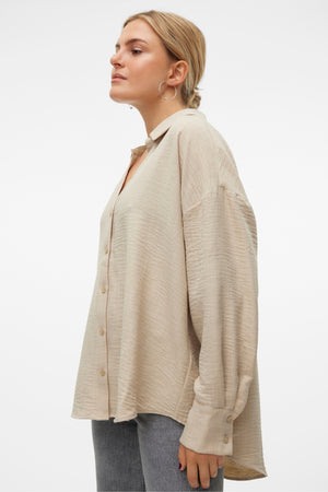 Melaney Queeny overhemd - Bewolkt gemêleerd